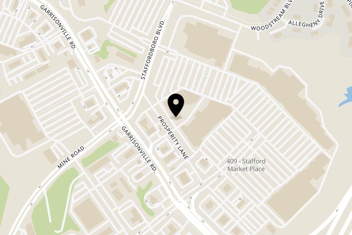 Map showing the location of Al Basha Grill on 1475 Stafford Market Pl #103 in Stafford